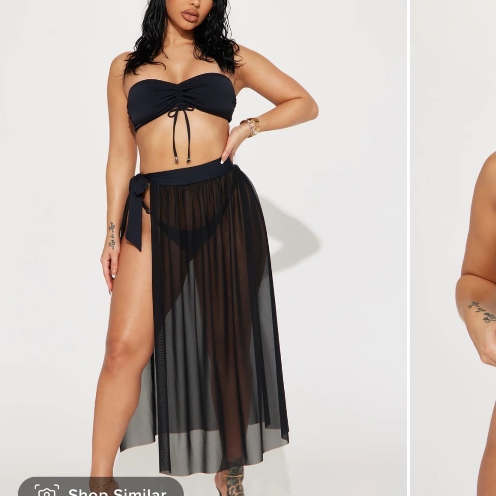 Fashion nova ride the wave 3 piece swimsuit set